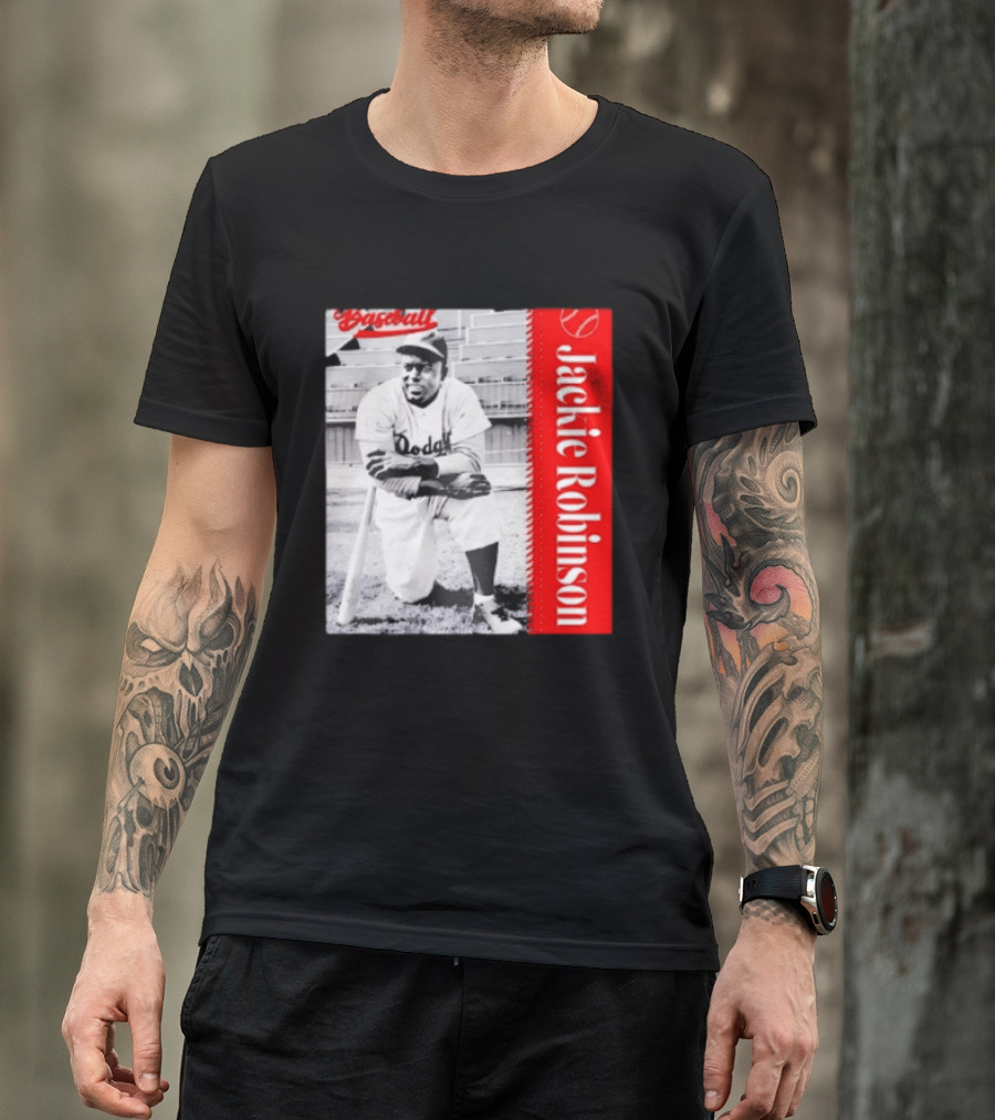 Jackie Robinson Brooklyn Dodgers MLB Baseball Legend T-Shirt