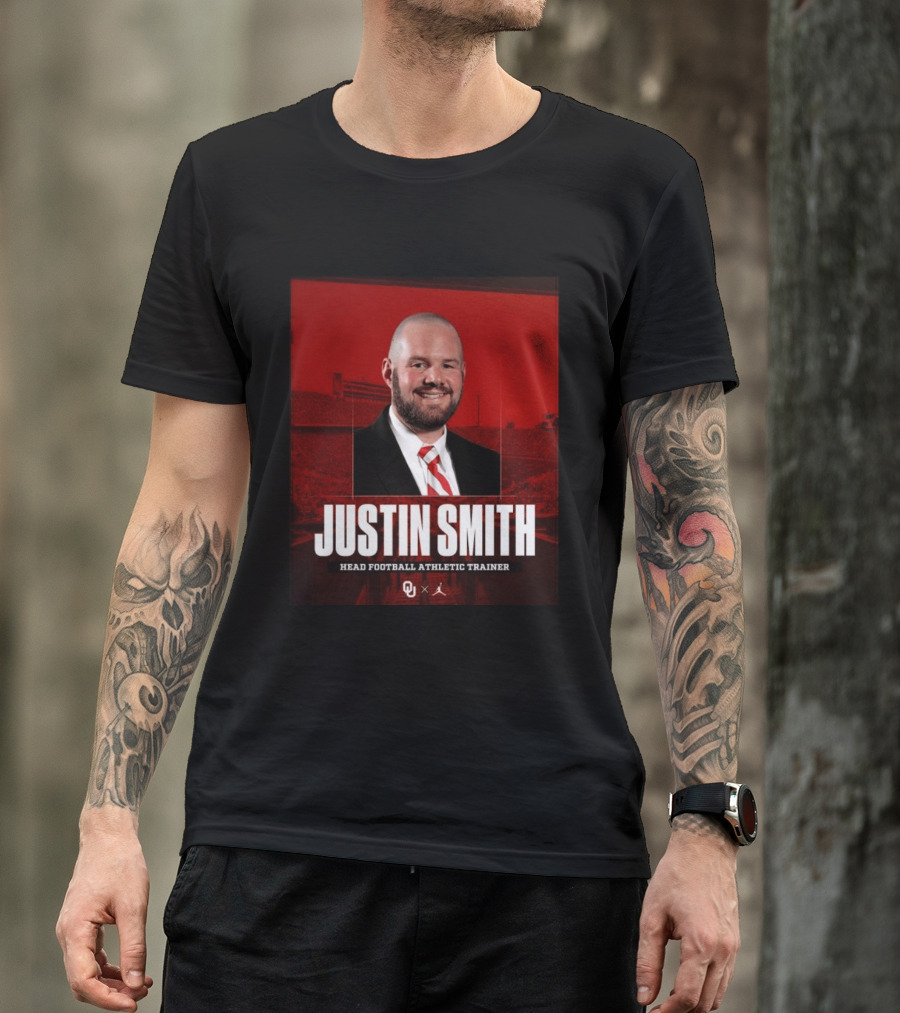Justin Smith Oklahoma Head Football Athletic Trainer OU T-Shirt