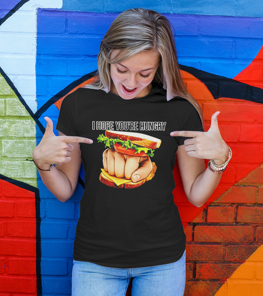 I Hope You're Hungry Knuckle Sandwich Meme T-Shirt