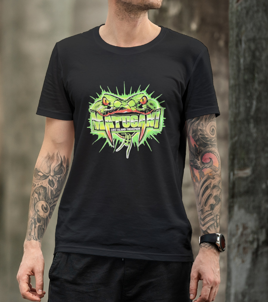 Matugani Snake Roller Lost Island Themepark Adventure T-Shirt