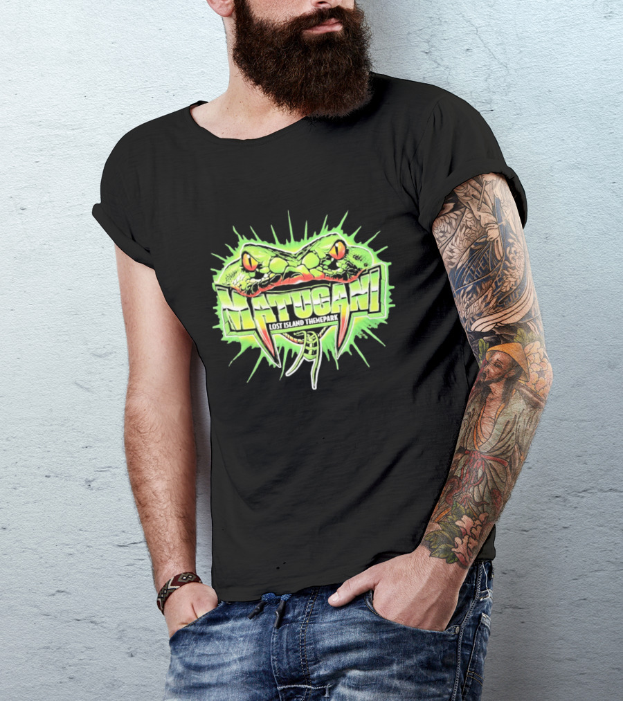 Matugani Snake Roller Lost Island Themepark Adventure T-Shirt