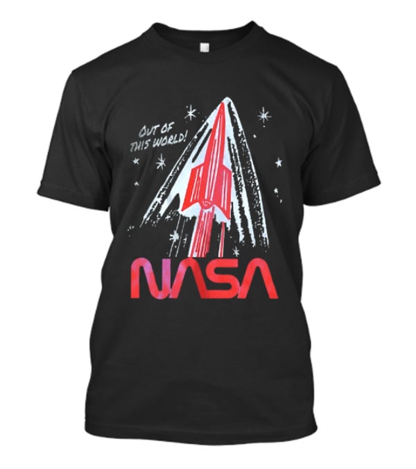 NASA Out Of This World Distressed Rocket Vintage Space Travel T-Shirt