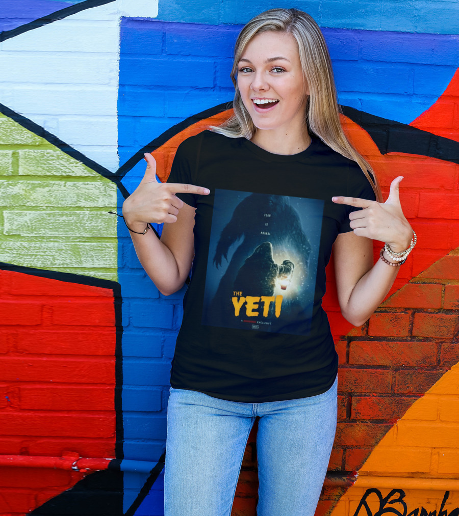 Fear Is Primal The Yeti A Shudder Exclusive AMC Lantern Shadowy Figure T-Shirt