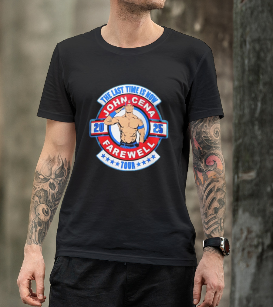 WWE John Cena 2025 Farewell Tour The Last Time Is Now T-Shirt