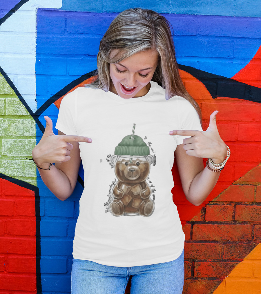 Starbucks Bear Cold Coffee Christmas 2023 Edition T-Shirt