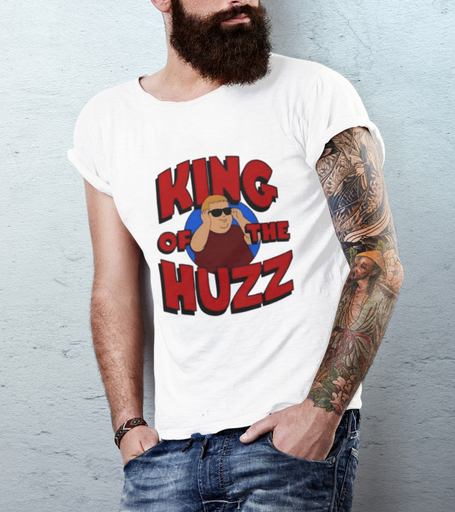 King Of The Huzz Iconic Retro Humor Vibe T-Shirt