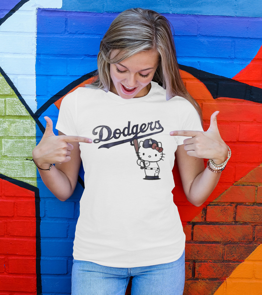 Dodgers Hello Kitty Baseball Collaboration 2026 T-Shirt
