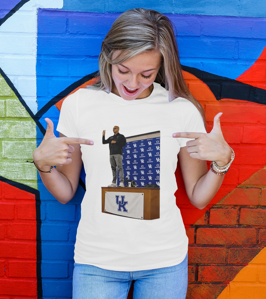 Mark Pope UK Wildcats Kentucky Basketball Coach Press Conference T-Shirt