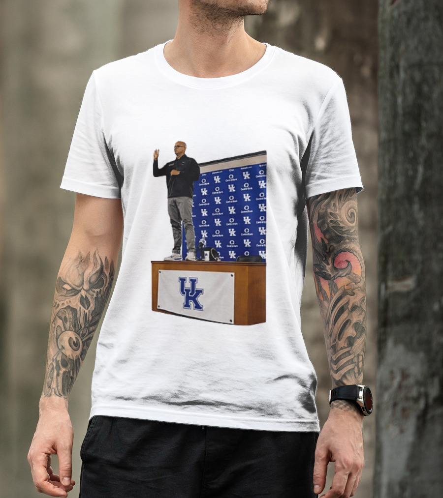 Mark Pope UK Wildcats Kentucky Basketball Coach Press Conference T-Shirt