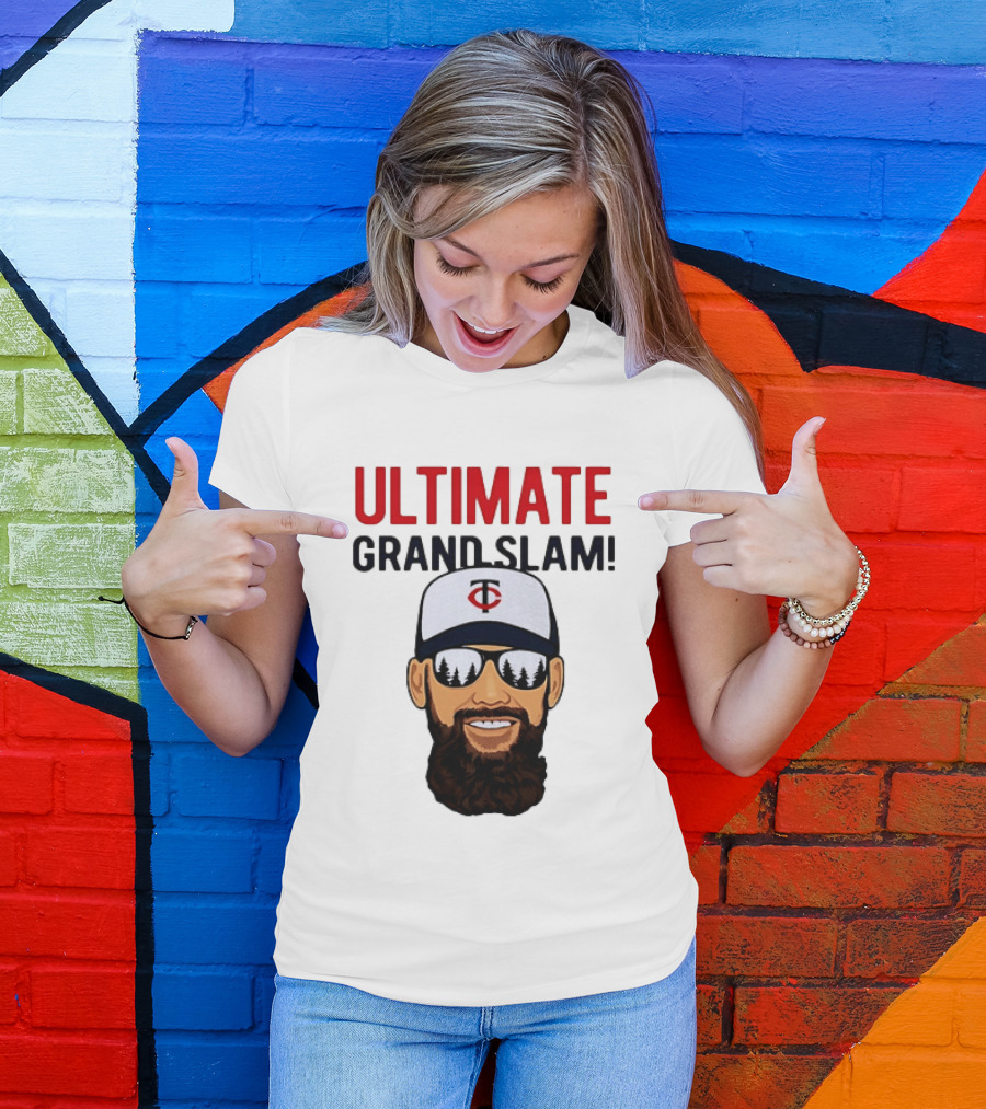 Minnesota Twins Ultimate Grand Slam MLB Bearded Player With Sunglasses T-Shirt