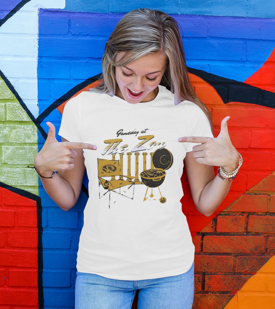 Missouri Tigers Gameday Tailgate At The Zou Football Grill Chair T-Shirt