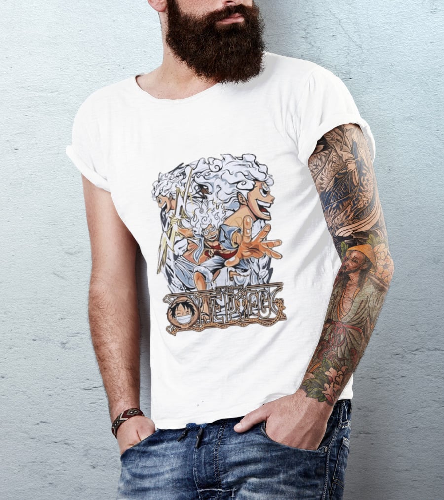 Monkey D Luffy Gear Five One Piece Anime Manga Adventure T-Shirt