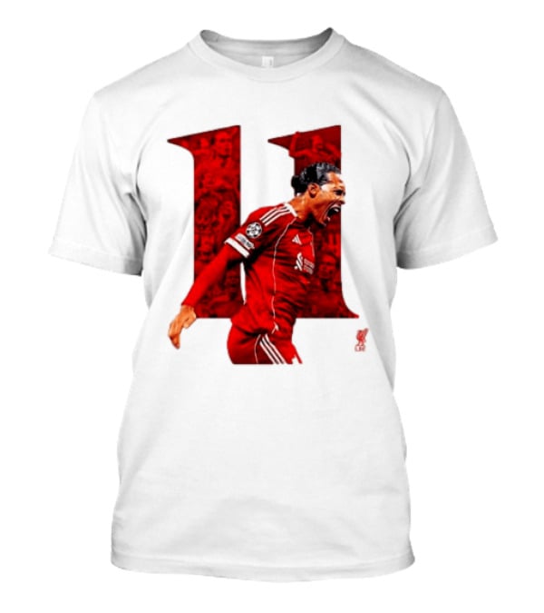 Virgil Van Dijk Liverpool Fifpro World 11 Champions League Star T-Shirt
