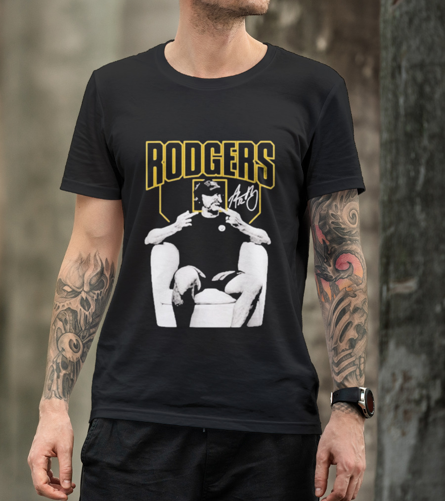 Rodgers Absolute Coward Double Middle Finger Pittsburgh Steelers T-Shirt