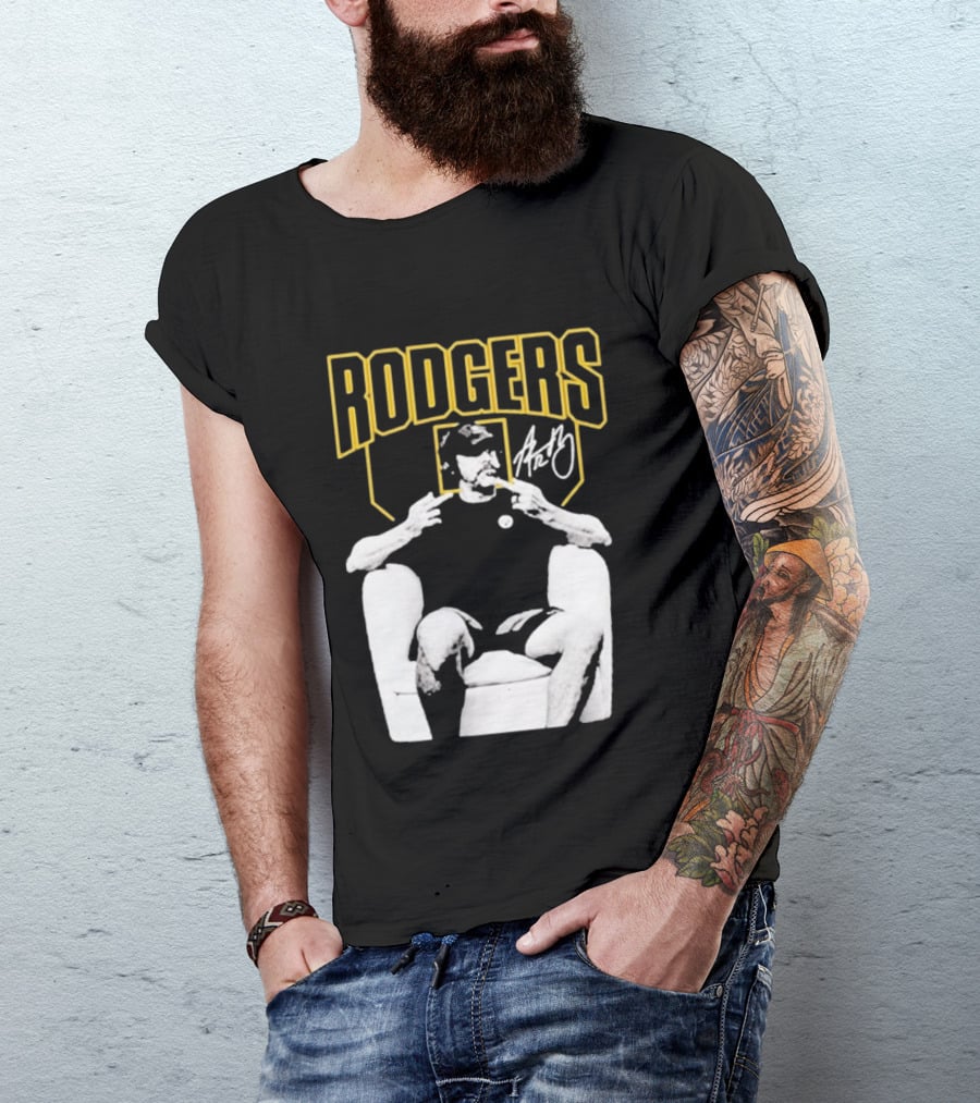 Rodgers Absolute Coward Double Middle Finger Pittsburgh Steelers T-Shirt