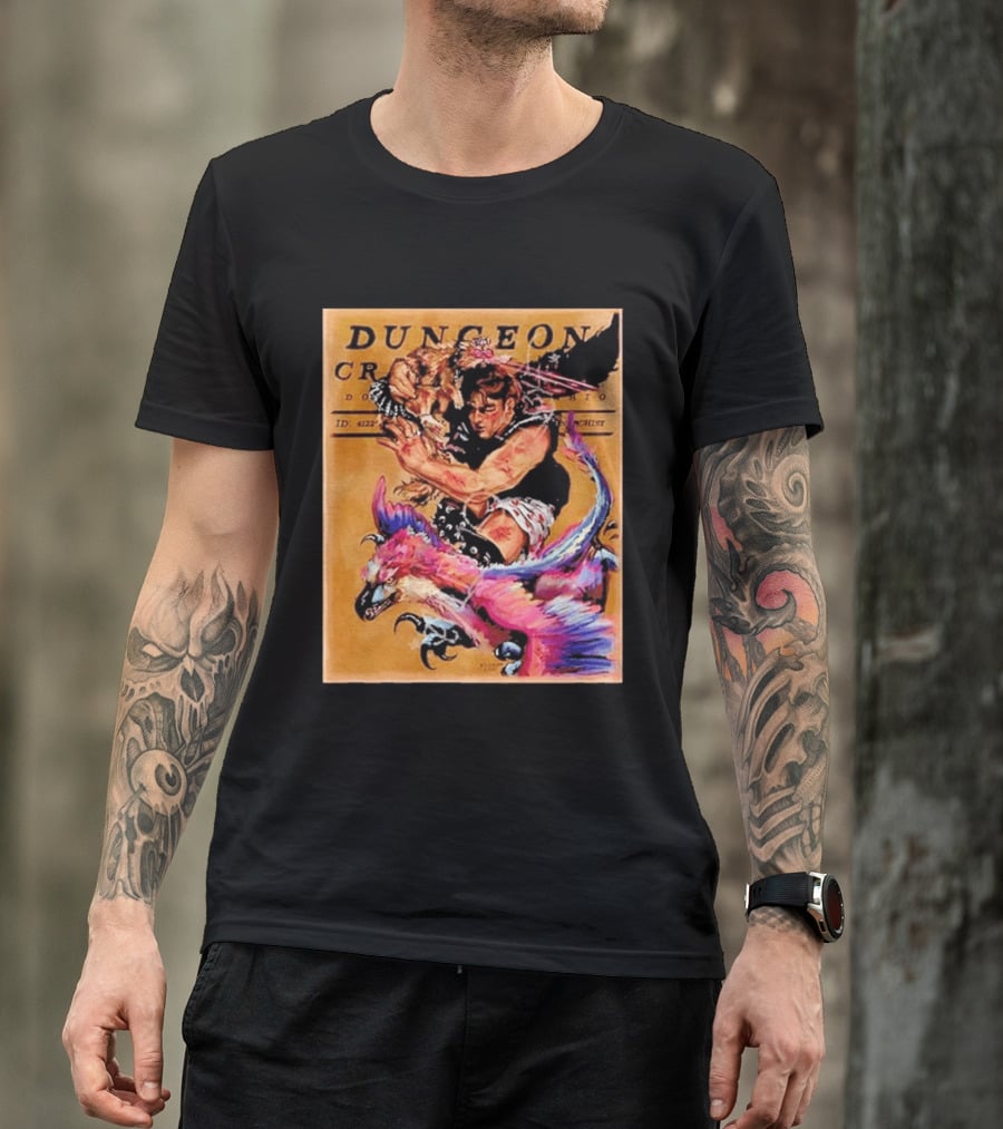 Dungeon Crawler Carl Goddamnit Donut Fantasy Adventure Art By Andrew Bowser T-Shirt
