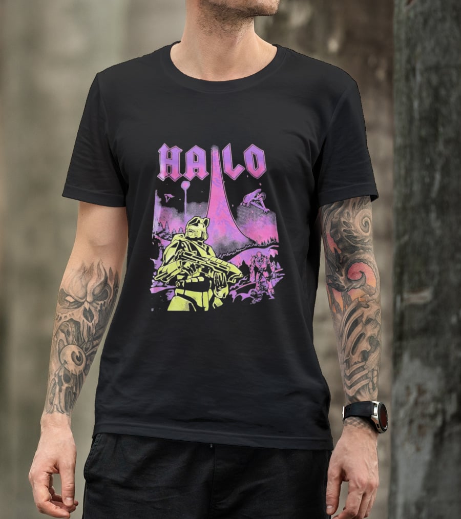 Halo Master Chief Retro Gaming Xbox T-Shirt