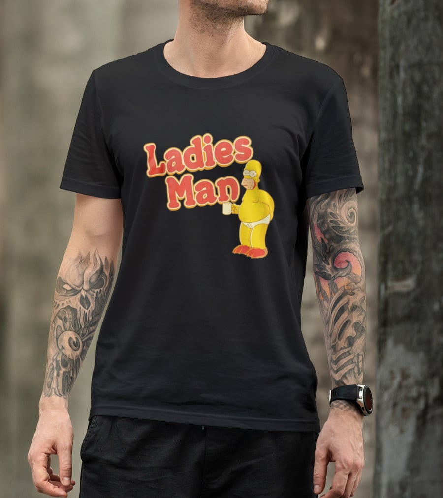 Ladies Man Homer Simpson The Simpsons Cartoon T-Shirt