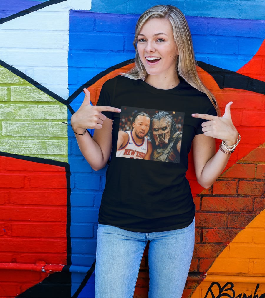 New York Knicks Jalen Brunson And Predator Basketball Encounter T-Shirt
