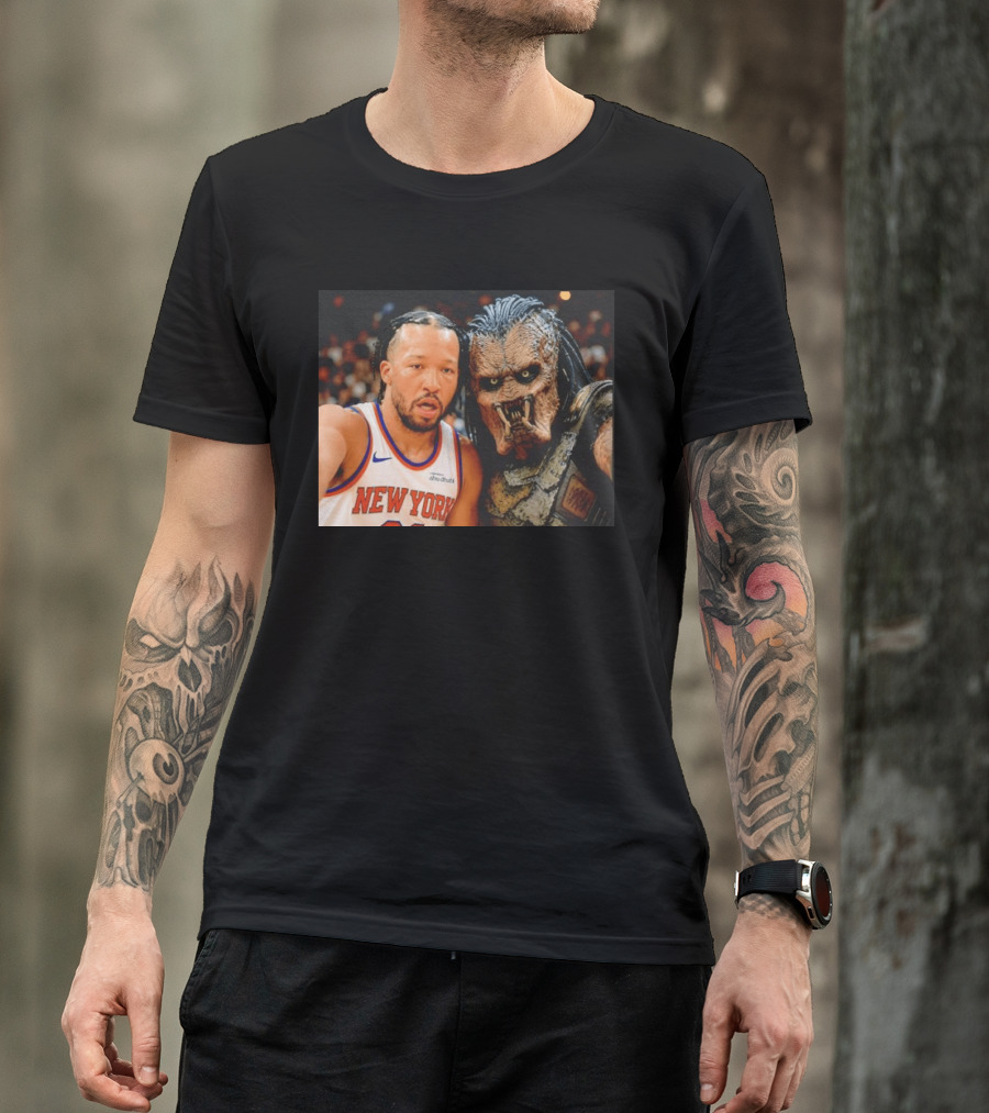 New York Knicks Jalen Brunson And Predator Basketball Encounter T-Shirt