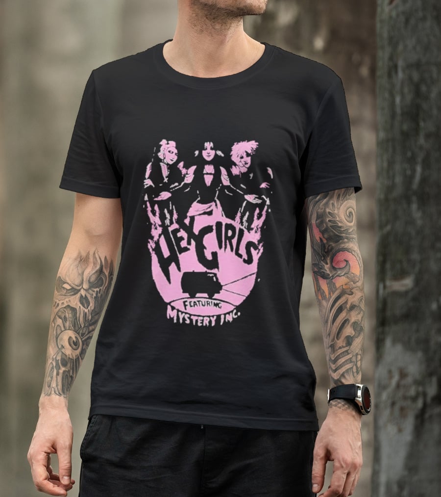 Hex Girls Featuring Mystery Inc Rock Band Collaboration T-Shirt