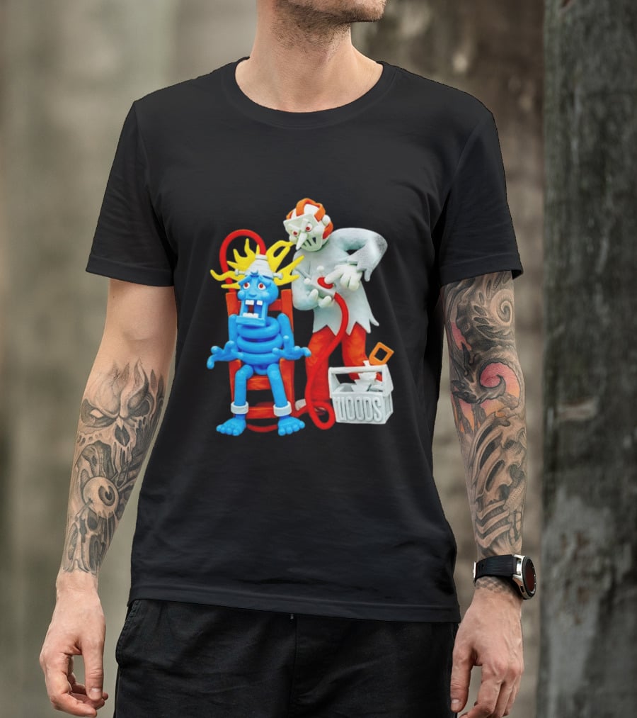 Friday The 13th Jason Voorhees Electrocution Scene Woods T-Shirt