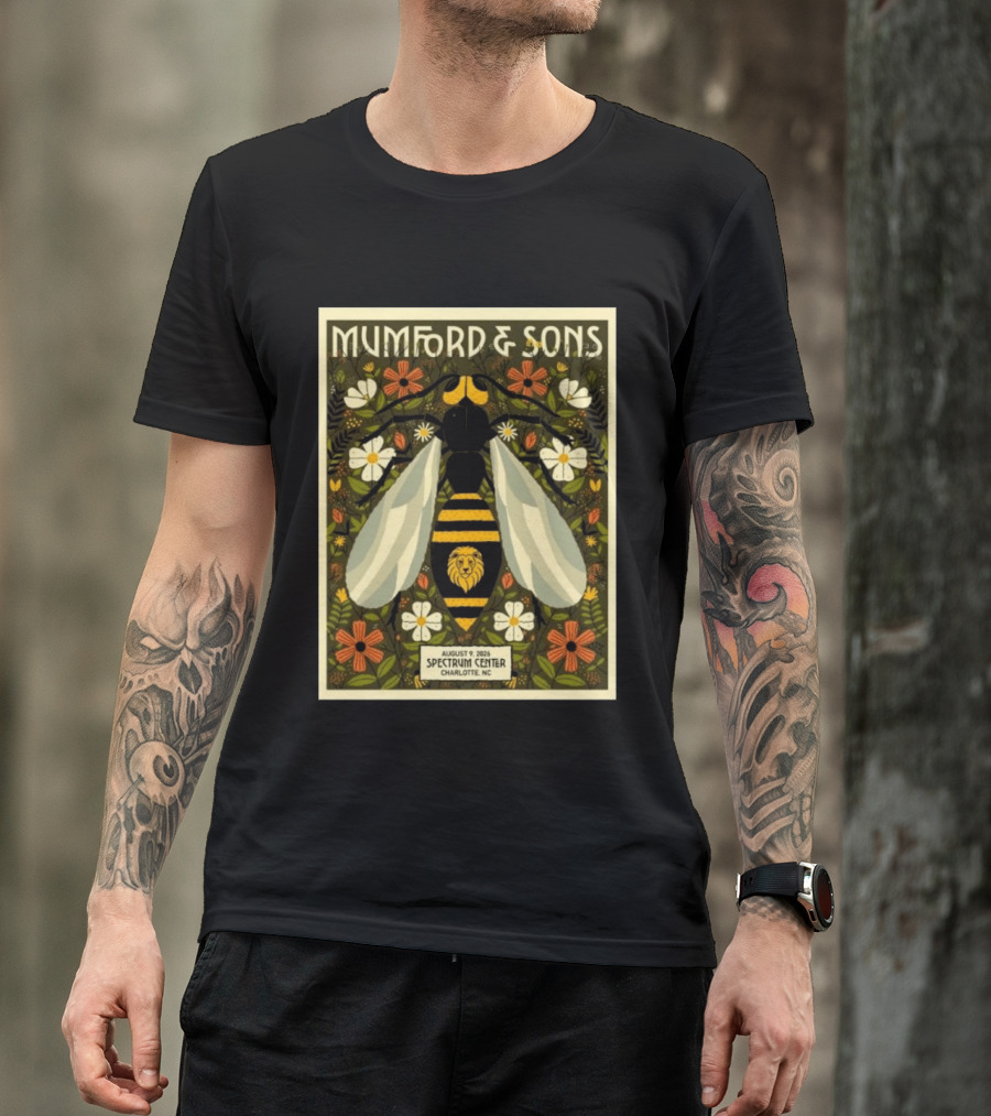 Mumford And Sons Event August 9 2026 Spectrum Center Charlotte NC T-Shirt