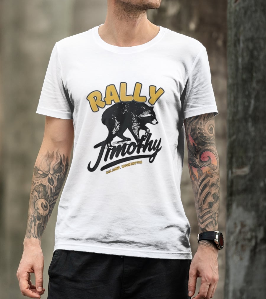 Rally Timothy Ballard Washington Black Raccoon T-Shirt