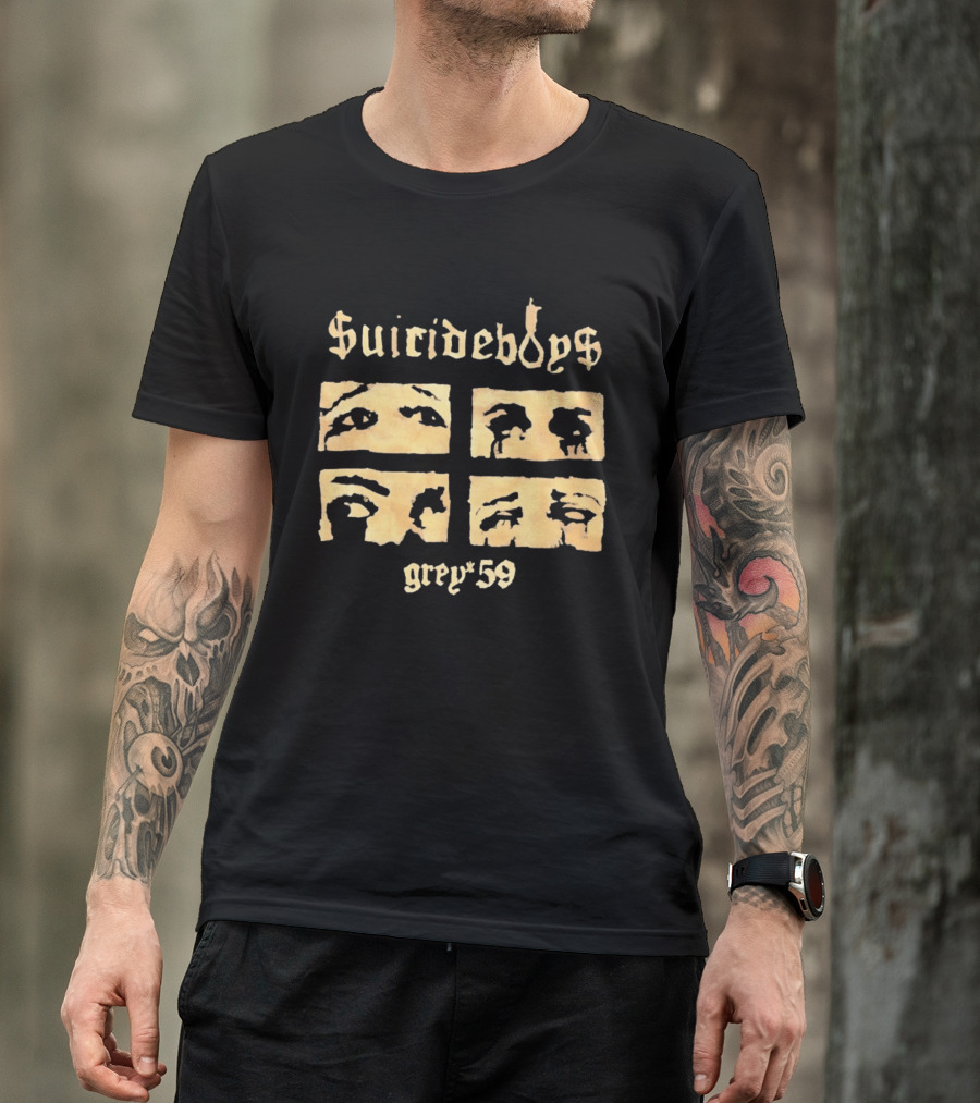 Suicideboys Grey 59 Distressed Eyebrow T-Shirt