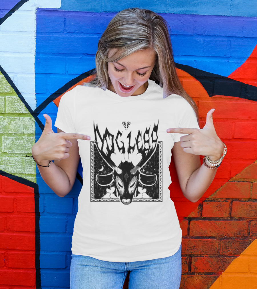 Dog Legs Gothic Skull Artwork Ward Them Off Alternative Rock T-Shirt