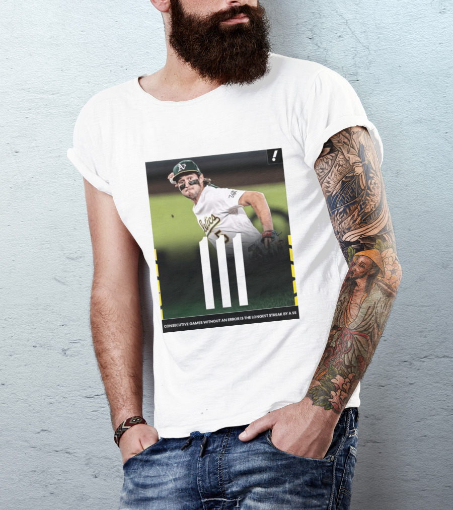 Jacob Wilson Athletics 111 Consecutive Errorless Games Record By Shortstop T-Shirt