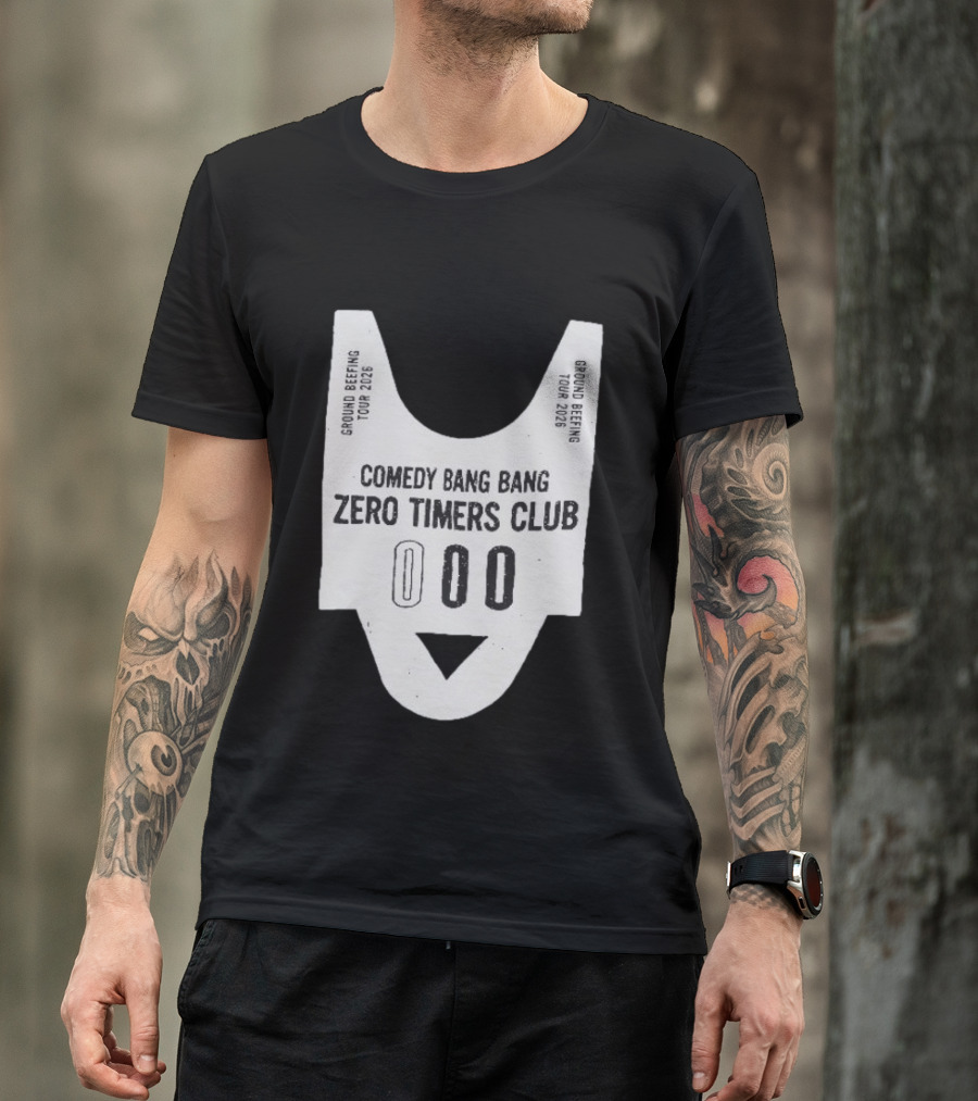 Comedy Bang Bang Zero Timers Club Ground Beefing Tour 2026 T-Shirt