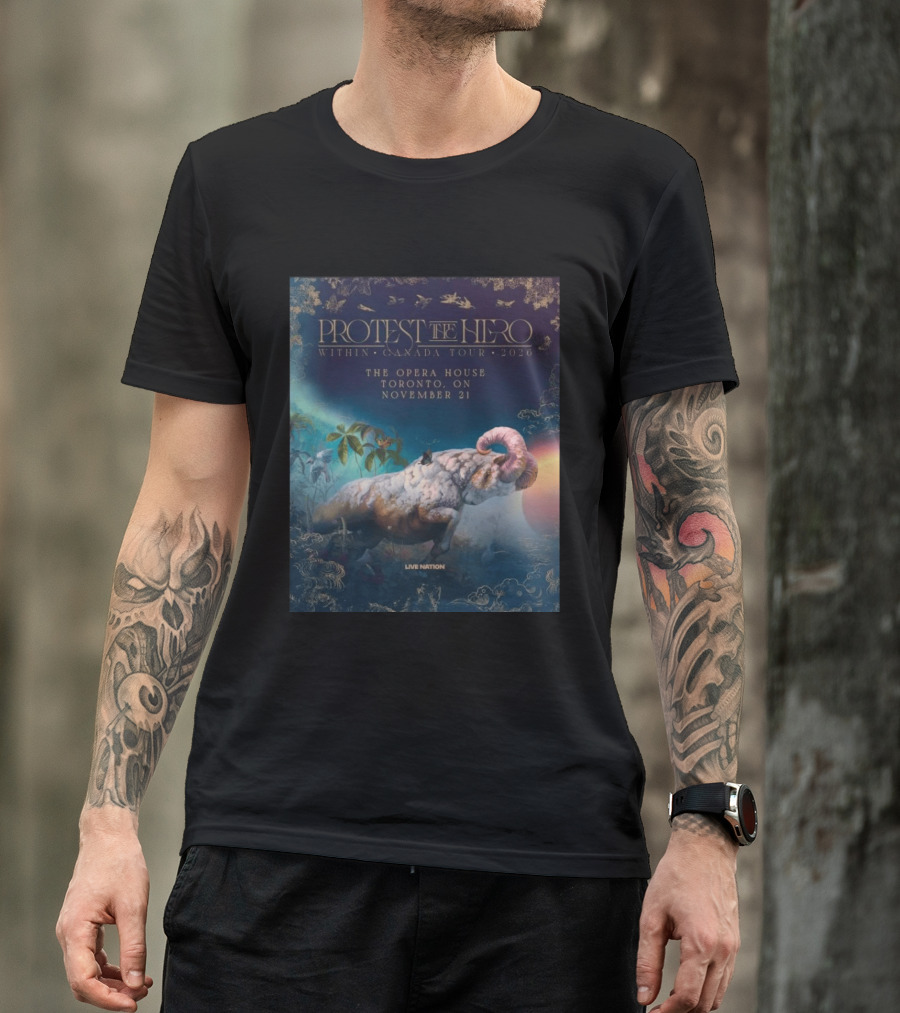 Protest The Hero Within Canada Tour 2026 Opera House Toronto November 21 Live Nation T-Shirt