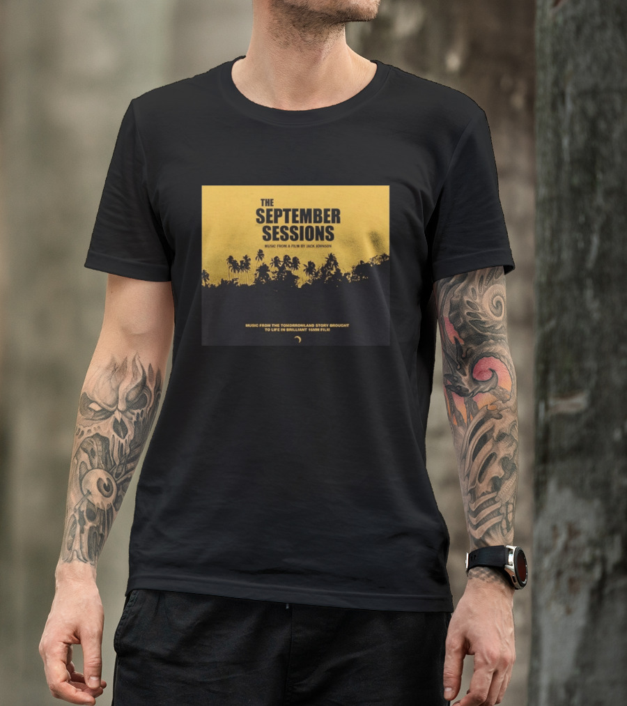 The September Sessions Music From A Film By Jack Johnson Tomorrowland Story 16mm Film T-Shirt