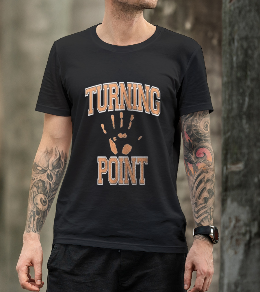 Turning Point Handprint Motivation Dawn Darkness T-Shirt