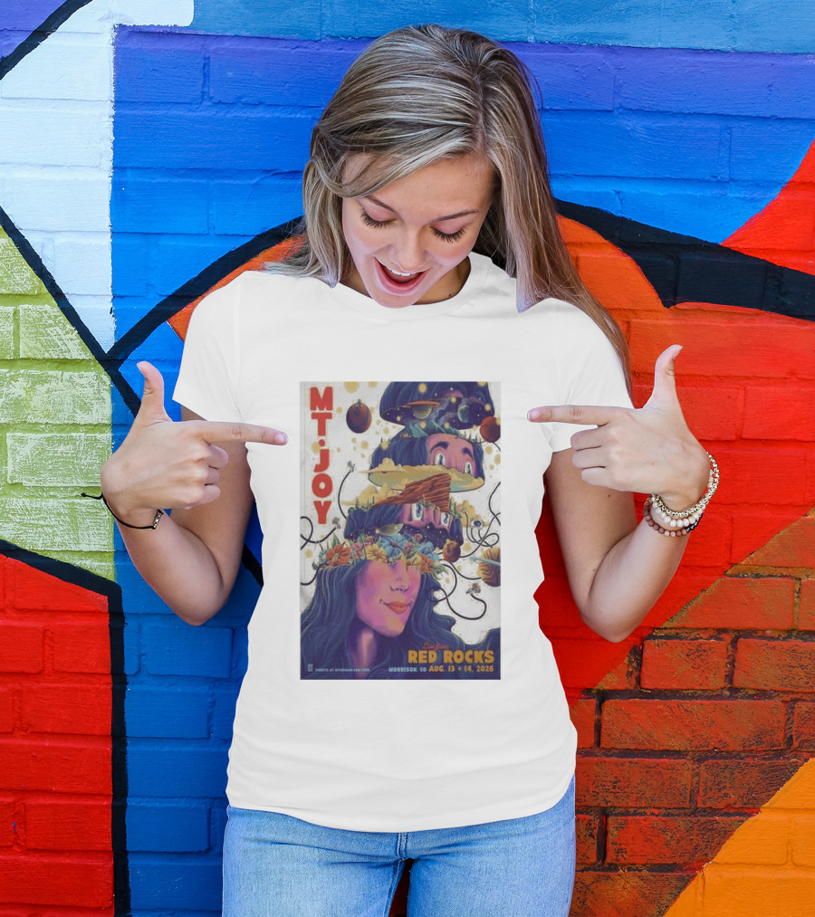 MT Joy Live At Red Rocks Morrison CO August 13 14 2026 S Tour T-Shirt