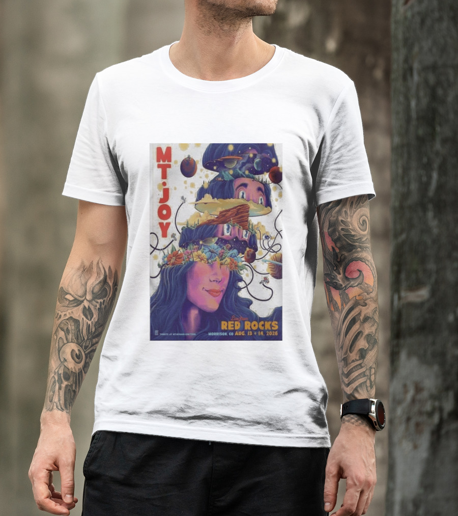 MT Joy Live At Red Rocks Morrison CO August 13 14 2026 S Tour T-Shirt