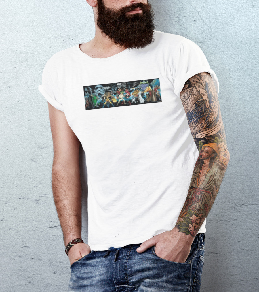 Star Wars X Marvel Hope Assembles Characters Lineup T-Shirt