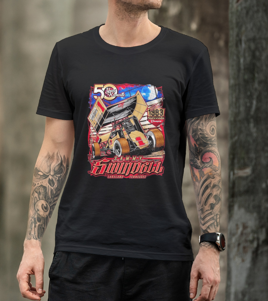 50 Years At Knoxville Sammy Swindell Sprint Car 1983 Nationals Champion Lakeland Tennessee T-Shirt