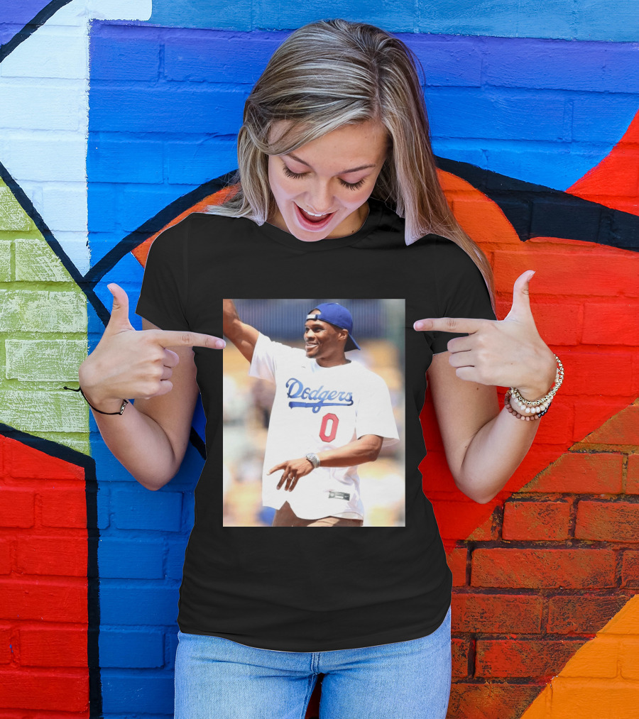 Russell Westbrook Dodgers 0 Jersey Celebration T-Shirt
