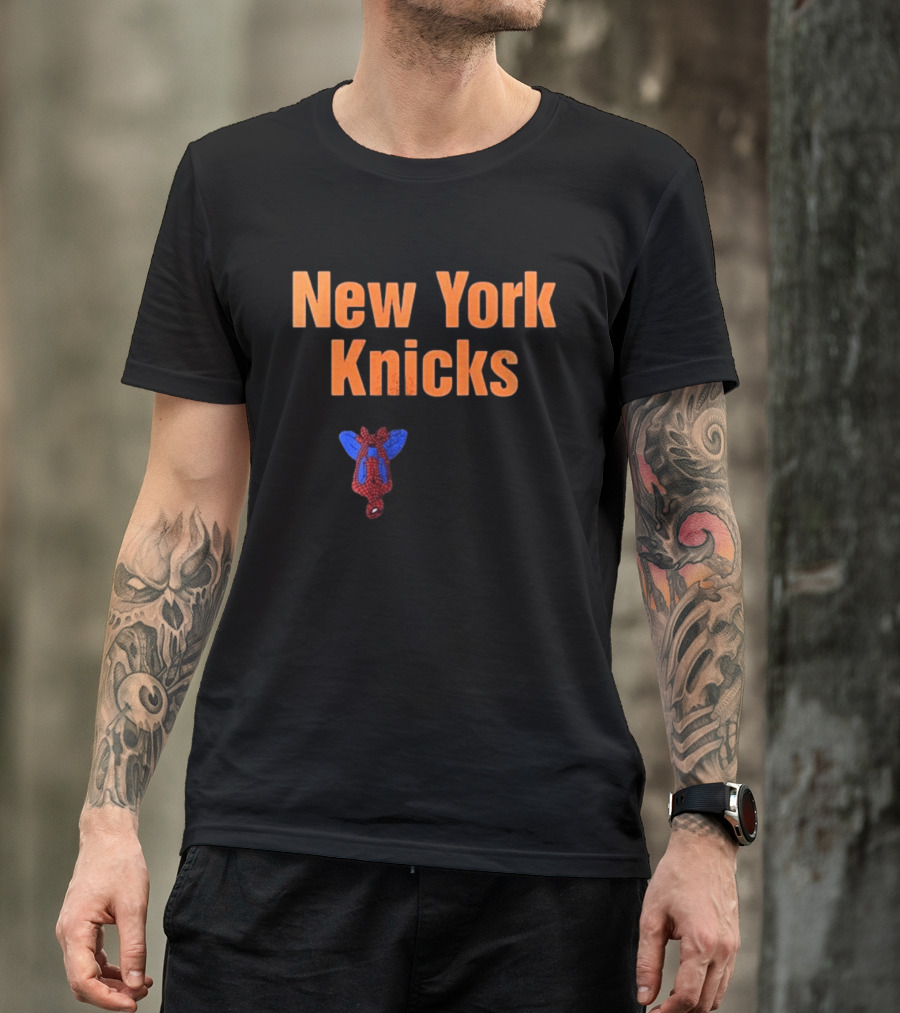 New York Knicks Spider Man Collaboration T-Shirt