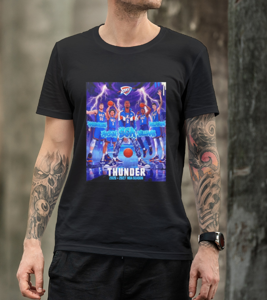 OKC Thunder 2026 2027 NBA Season SGA Hartenstein McCain Williams Holmgren T-Shirt