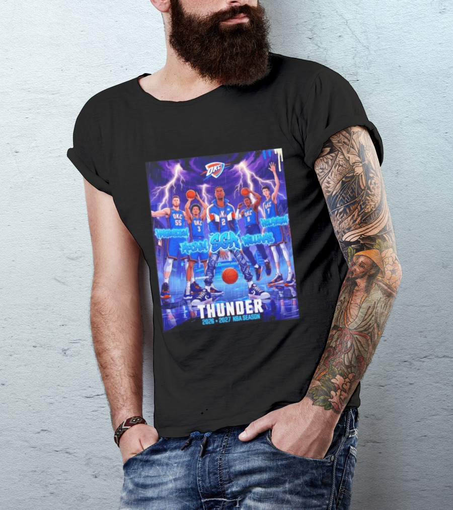 OKC Thunder 2026 2027 NBA Season SGA Hartenstein McCain Williams Holmgren T-Shirt