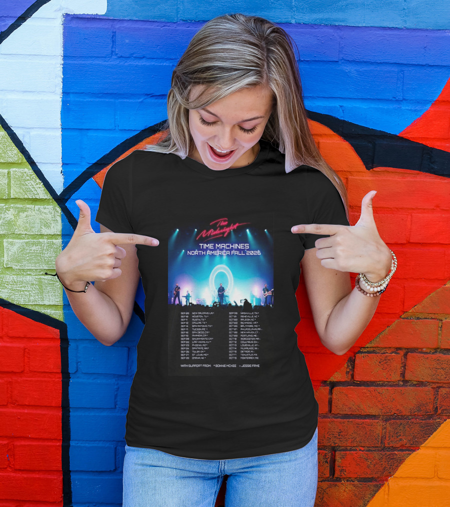 The Midnight Time Machines Tour North America Fall 2026 T-Shirt