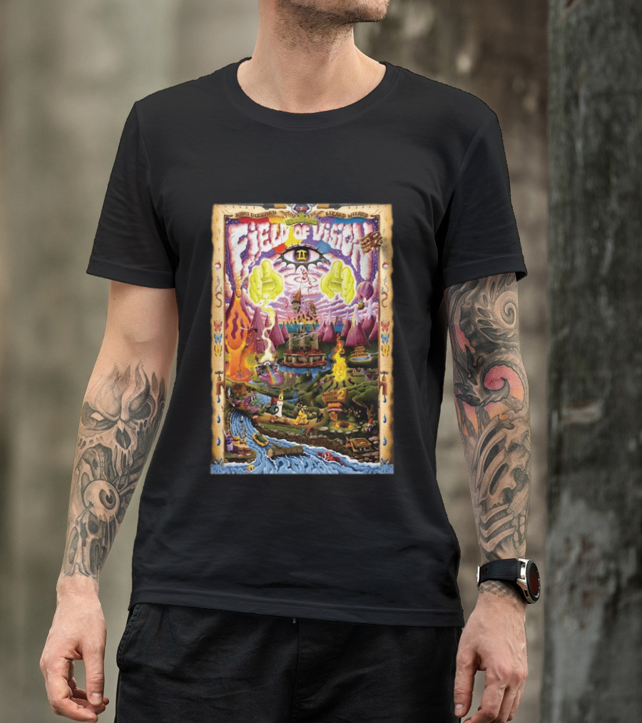 King Gizzard And The Lizard Wizard Field Of Vision II Meadow Creek Buena Vista CO Aug 14 16 2026 T-Shirt