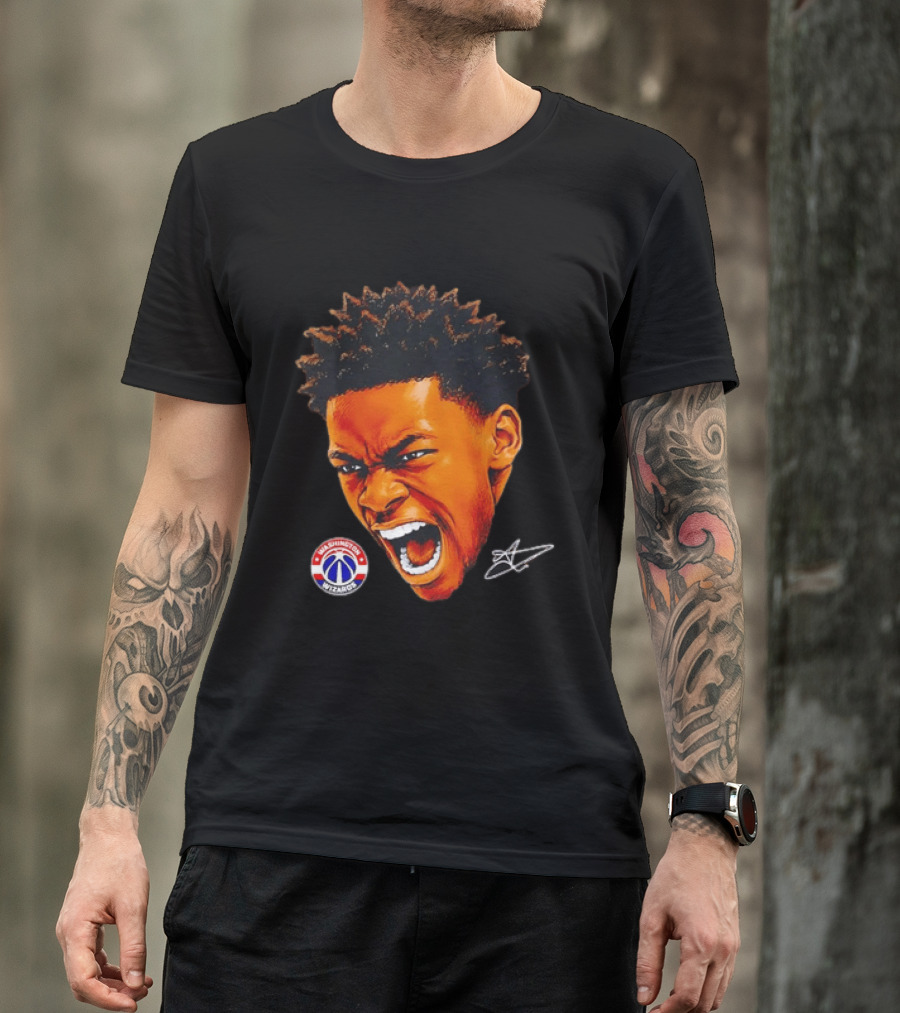 Washington Wizards Player Intense Expression NBA Basketball T-Shirt