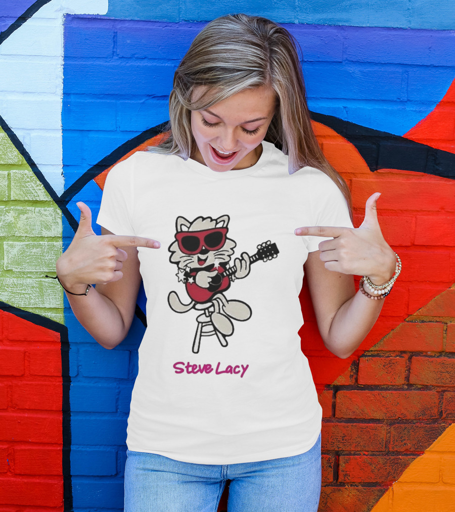 Steve Lacy 2026 Asia Tour Oh Yeah Cool Cat Playing Guitar T-Shirt