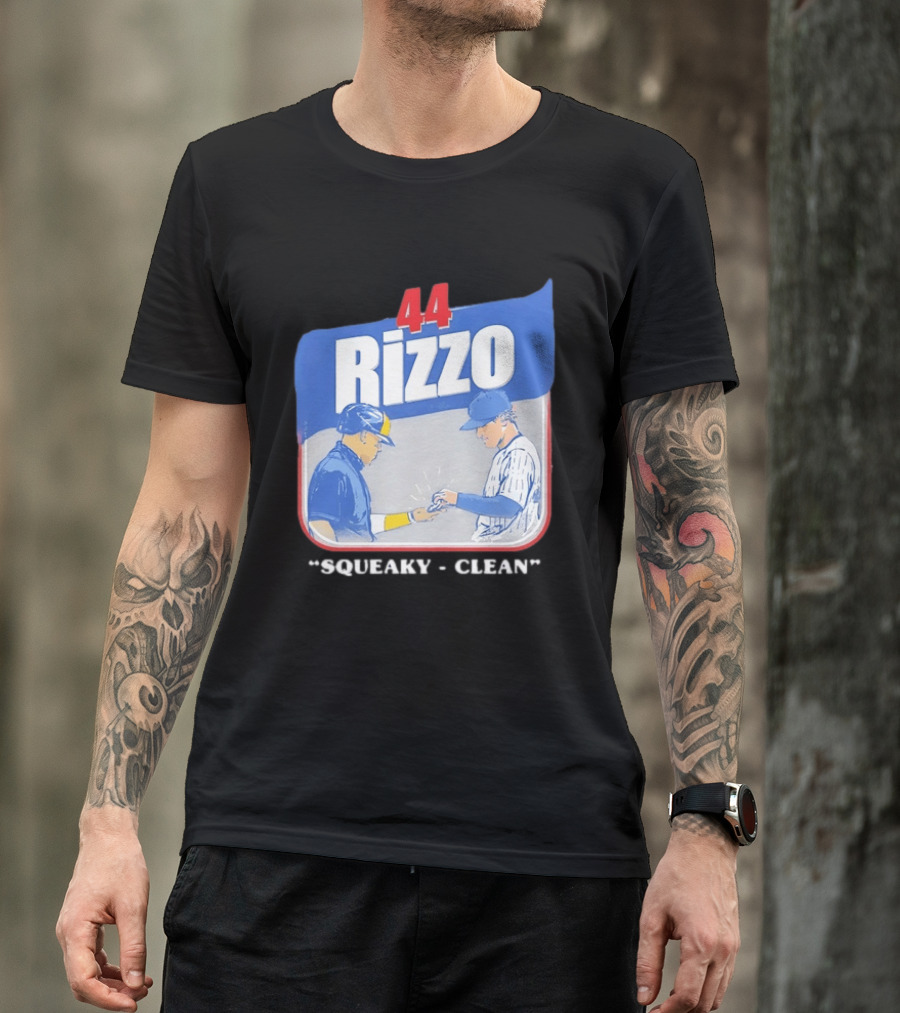 Anthony Rizzo 44 Squeaky Clean Baseball Exchange T-Shirt