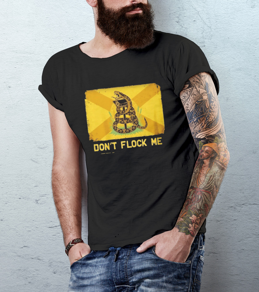 Florida Snake Surveillance Distressed Flag Don't Flock Me T-Shirt