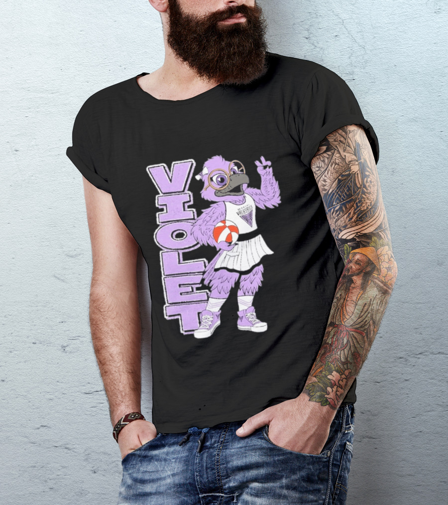 Golden State Valkyries Oaklandish Violet Mascot Basketball T-Shirt